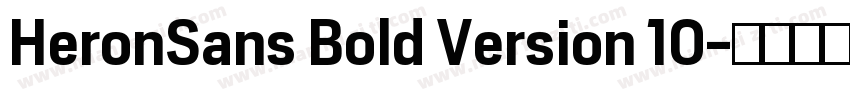 HeronSans Bold Version 10字体转换